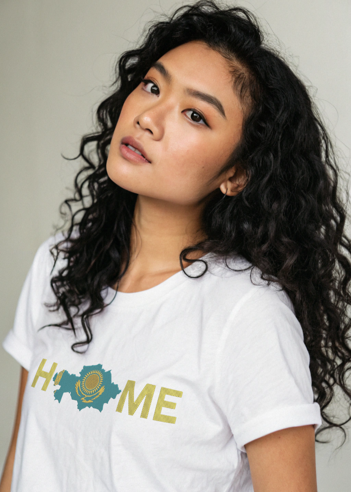 Unisex T-Shirt – Kasachstan Home | Weiß