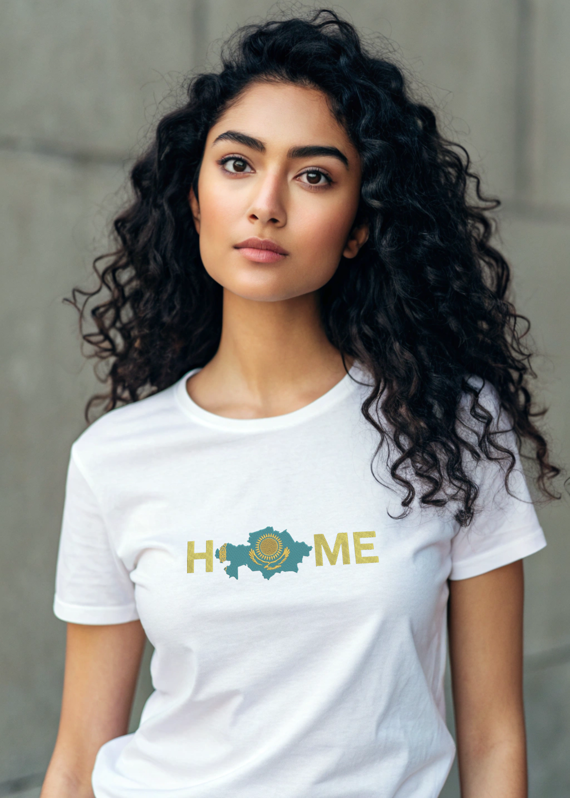 Unisex T-Shirt – Kasachstan Home | Weiß
