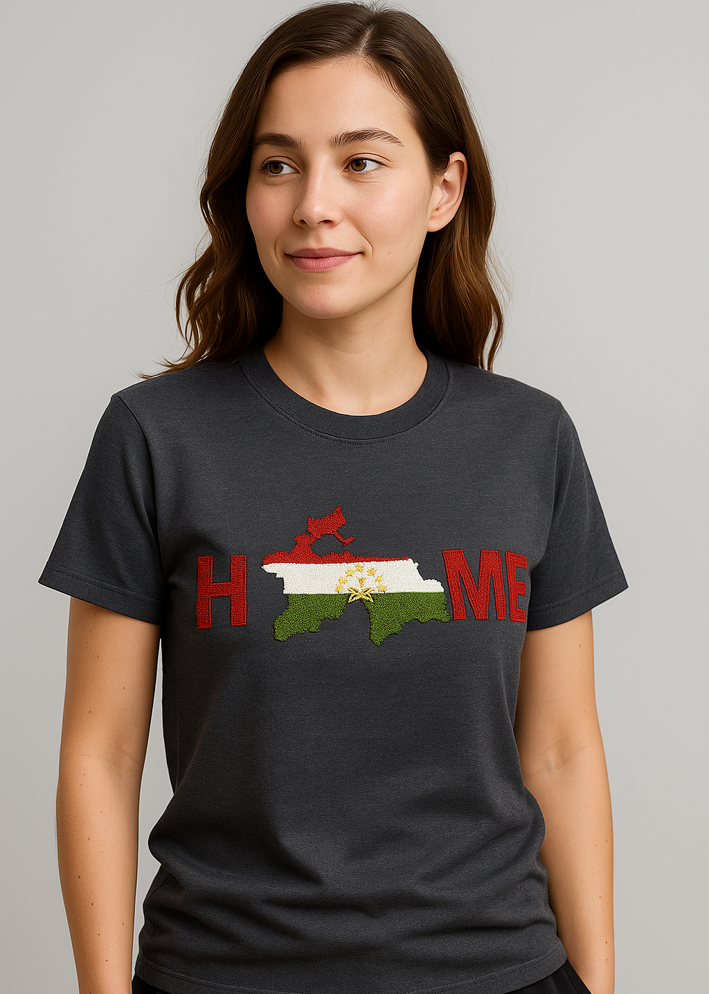 Unisex T-Shirt – Tadschikistan Home | Schwarz
