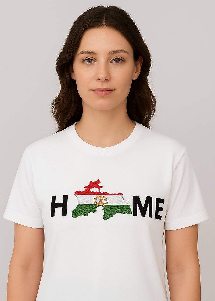 Unisex T-Shirt – Tadschikistan Home | Weiß