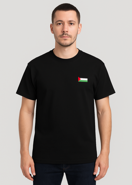 Unisex Shirt mit palästinensischer Mini-Stickerei
