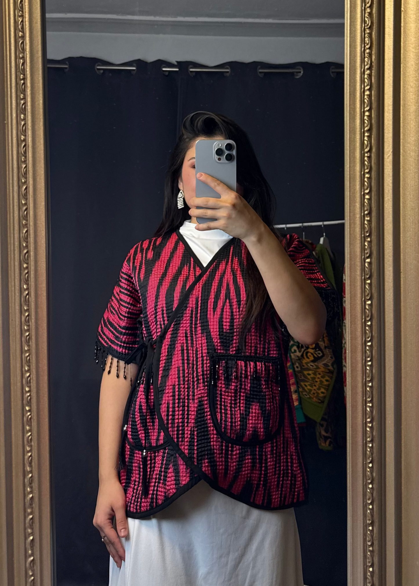 Reversible Ikat Weste – Handgefertigt