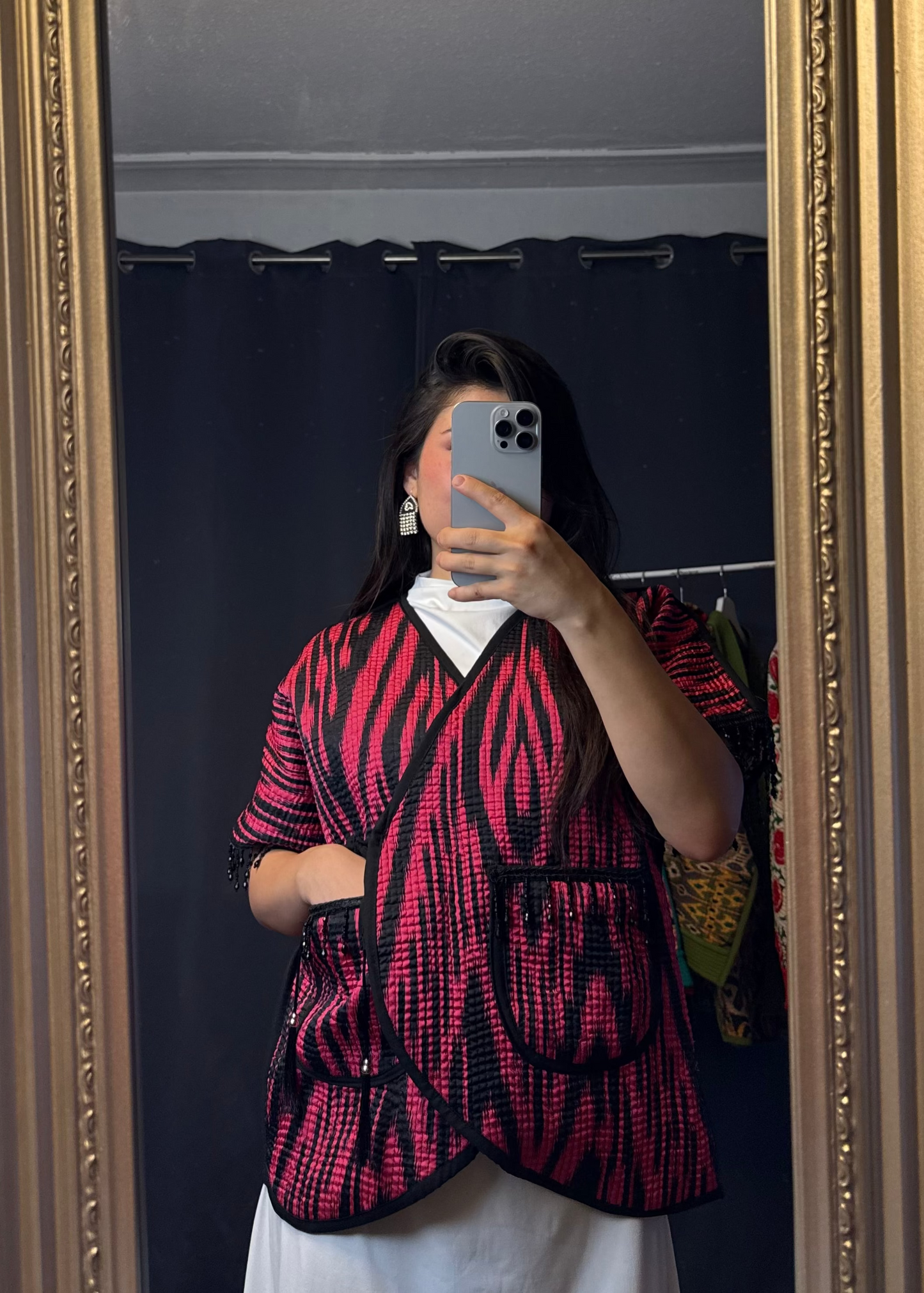 Reversible Ikat Weste – Handgefertigt