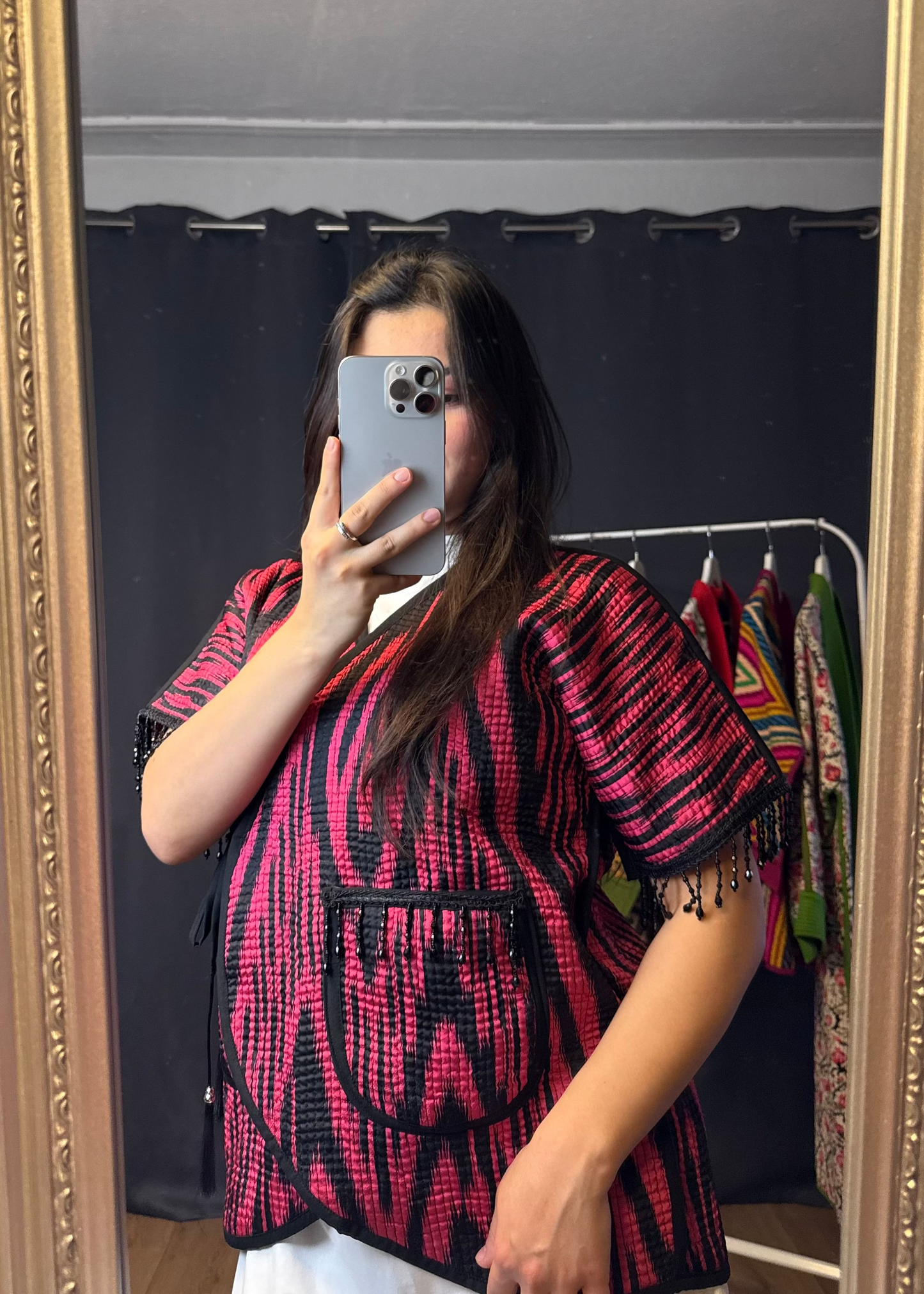 Reversible Ikat Weste – Handgefertigt