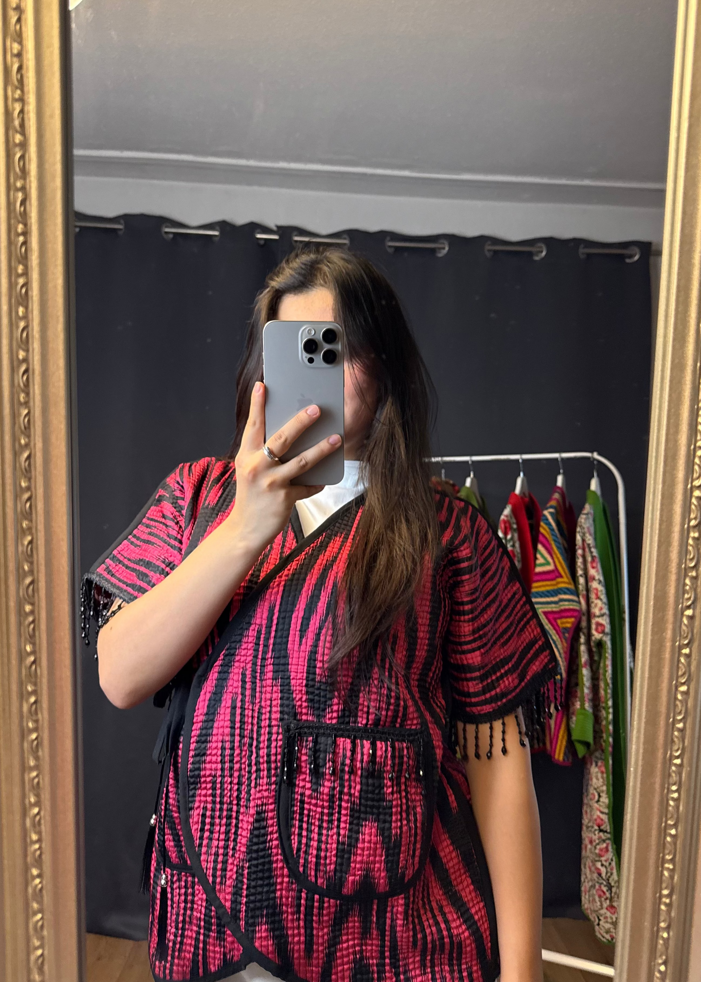 Reversible Ikat Weste – Handgefertigt