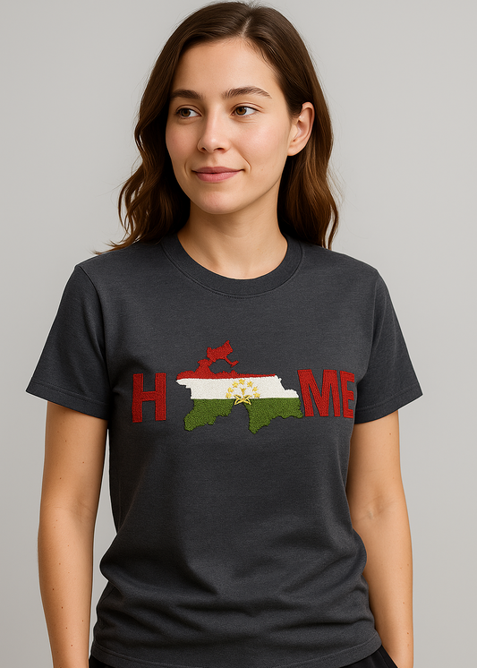 Unisex T-Shirt – Tadschikistan Home | Schwarz