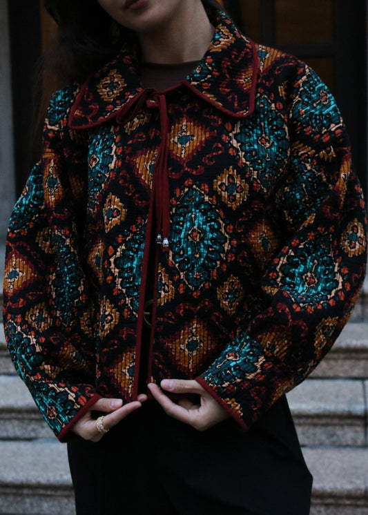 Doppelseitige Ikat Jacke