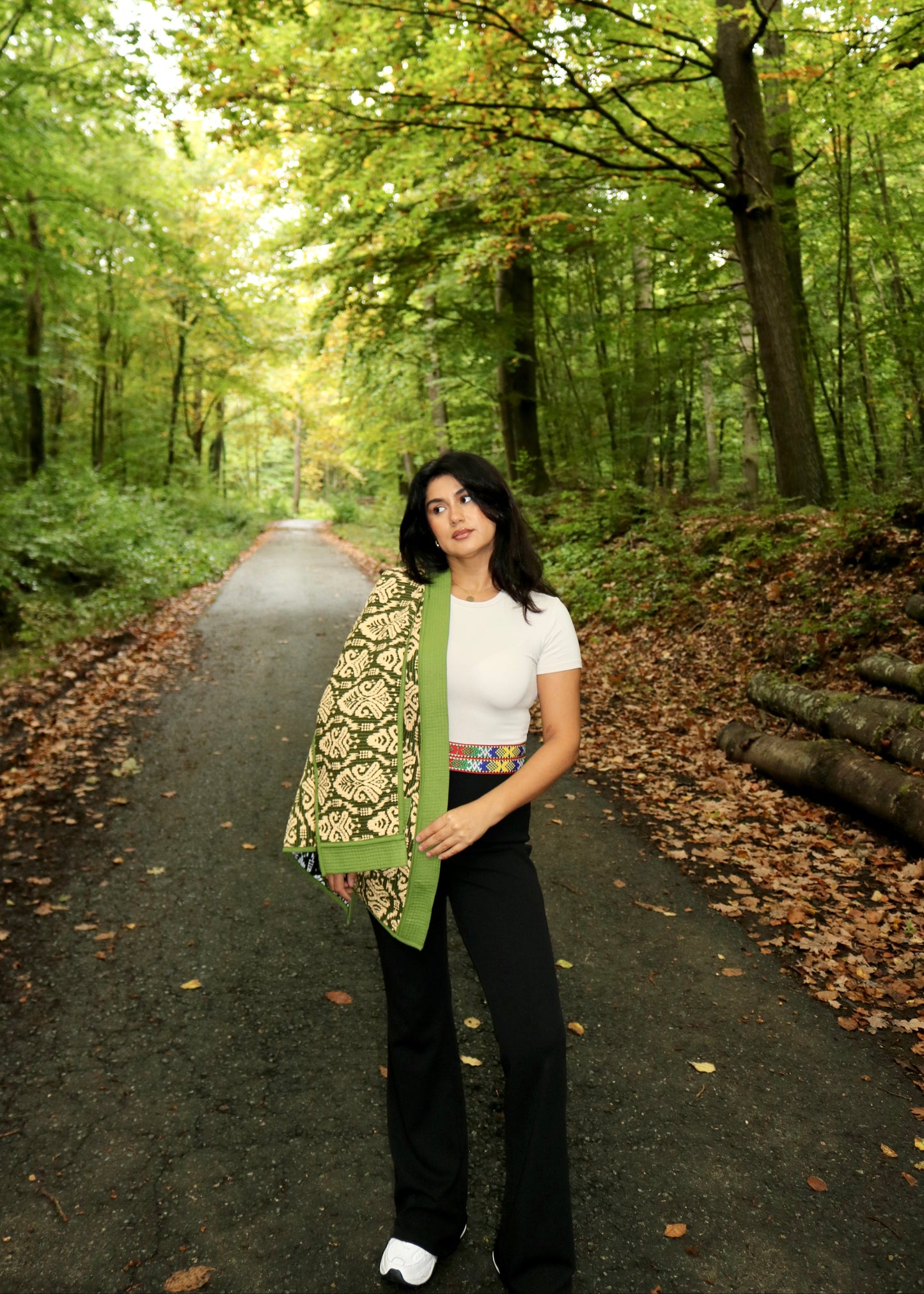 Doppelseitiger Mantel aus Usbekistan (Handarbeit, Baumwolle-Seide, One Size)