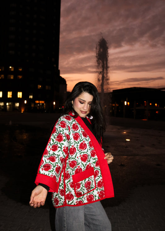 Zweiseitiger Chapan „Red Pomegranate“