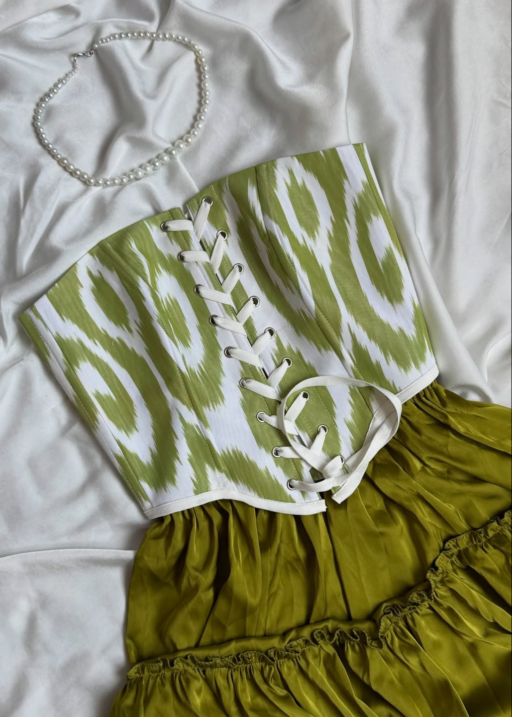 Korsett „Green Ikat Breeze“