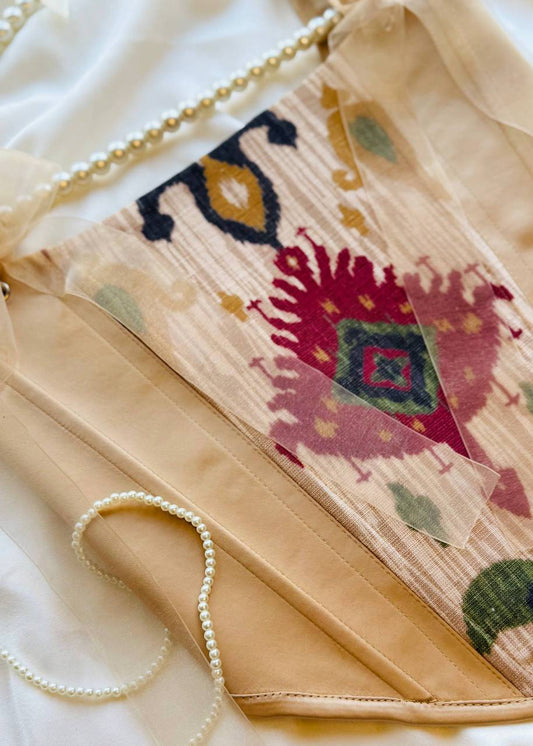 Handgefertigtes Ikat-Korsett – Premium Edition